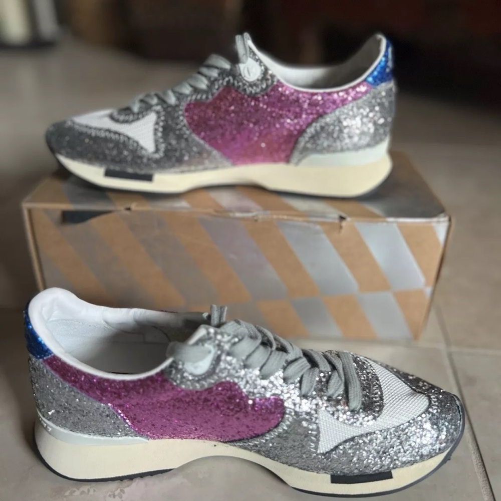 GOLDEN GOOSE GLITTER SNEAKERS Size 38 NIB - Picture 8 of 8